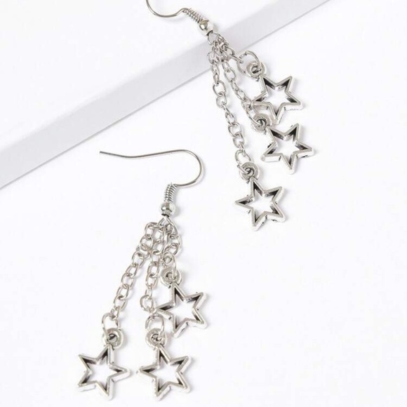 Star & Tassel Drop Earrings - Picture 2 of 3